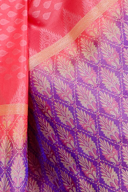 Kamila Creation Embroidered Banarasi Poly Silk Saree